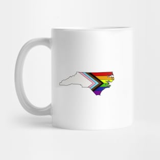 Progress pride flag - North Carolina Mug